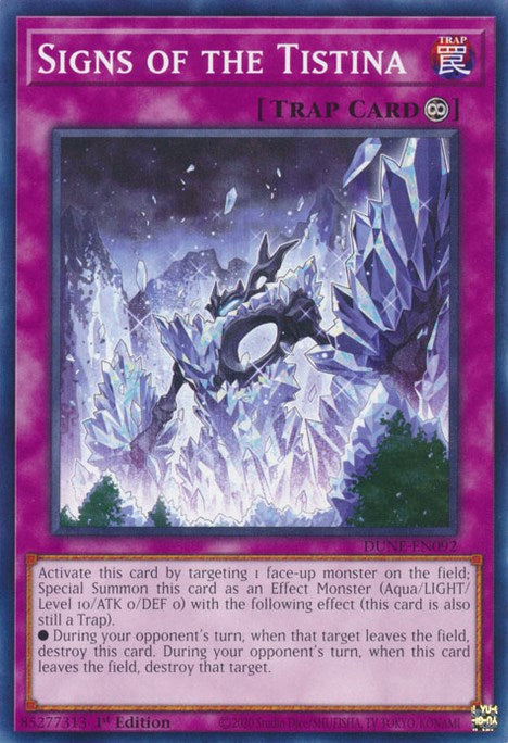 Signs of the Tistina [DUNE-EN092] Common - Card Brawlers | Quebec | Canada | Yu-Gi-Oh!