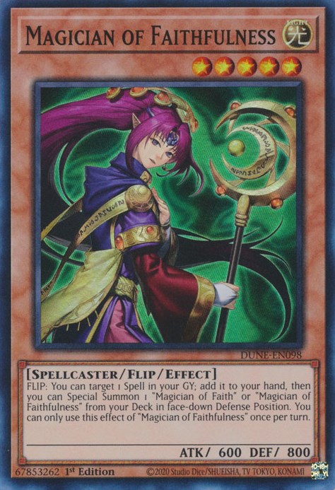 Magician of Faithfulness [DUNE-EN098] Super Rare - Card Brawlers | Quebec | Canada | Yu-Gi-Oh!