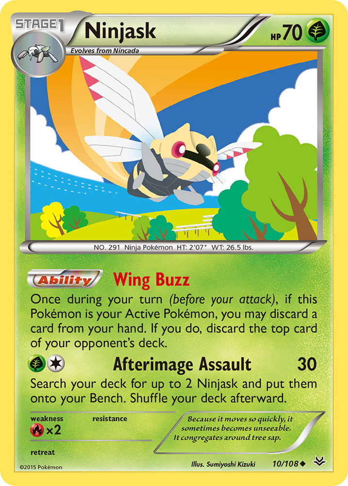 Ninjask (10/108) [XY: Roaring Skies] - Card Brawlers | Quebec | Canada | Yu-Gi-Oh!