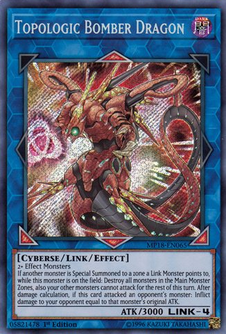 Topologic Bomber Dragon [MP18-EN065] Secret Rare - Card Brawlers | Quebec | Canada | Yu-Gi-Oh!