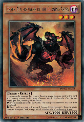 Graff, Malebranche of the Burning Abyss [DUEA-EN083] Rare - Yu-Gi-Oh! - Card Brawlers | Quebec | Canada |