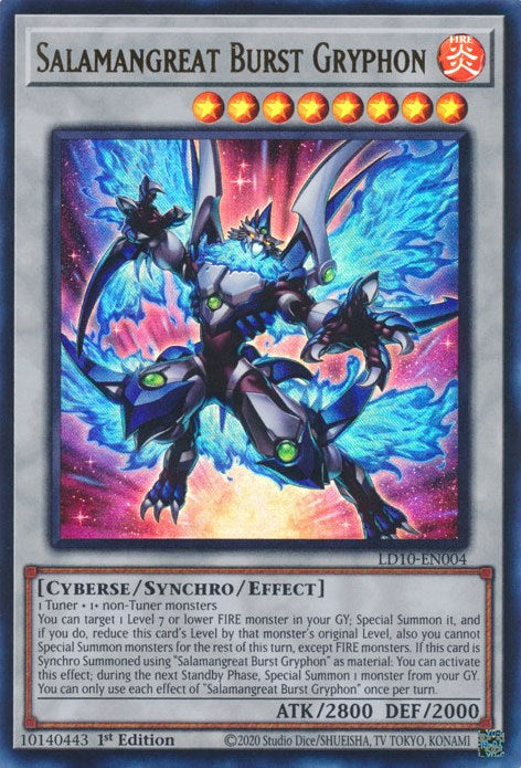 Salamangreat Burst Gryphon [LD10-EN004] Ultra Rare - Card Brawlers | Quebec | Canada | Yu-Gi-Oh!