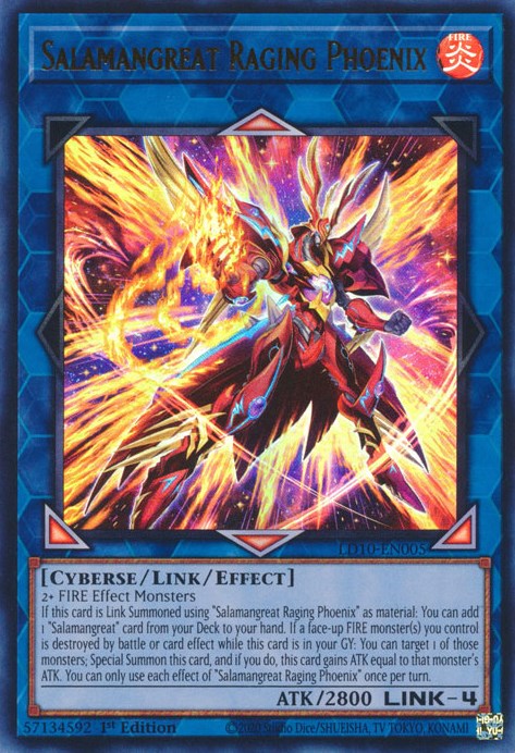 Salamangreat Raging Phoenix [LD10-EN005] Ultra Rare - Card Brawlers | Quebec | Canada | Yu-Gi-Oh!