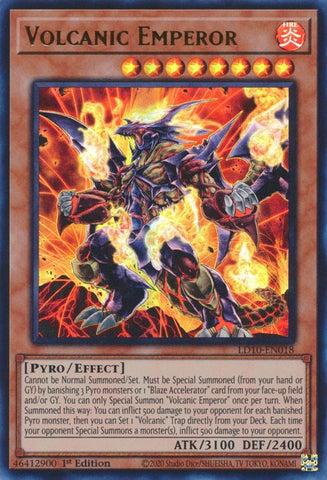 Volcanic Emperor [LD10-EN018] Ultra Rare - Card Brawlers | Quebec | Canada | Yu-Gi-Oh!