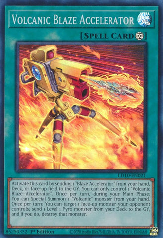 Volcanic Blaze Accelerator [LD10-EN021] Super Rare - Card Brawlers | Quebec | Canada | Yu-Gi-Oh!