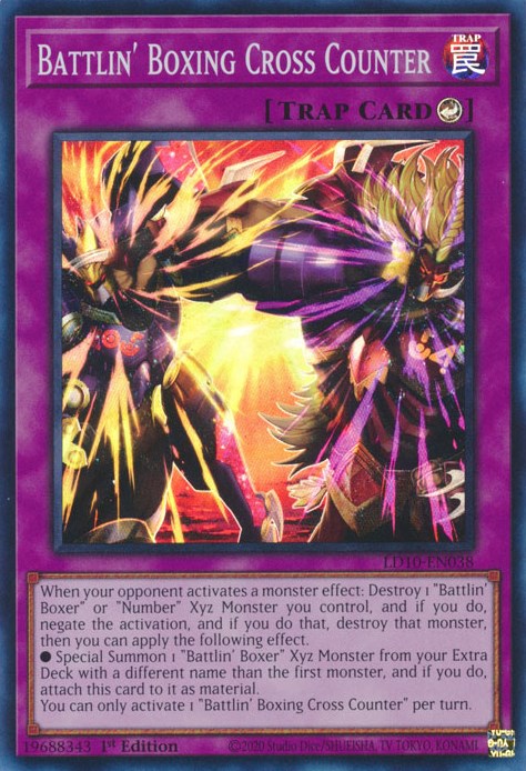 Battlin' Boxing Cross Counter [LD10-EN038] Super Rare - Card Brawlers | Quebec | Canada | Yu-Gi-Oh!