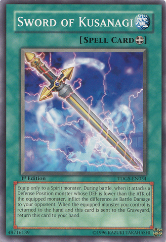 Sword of Kusanagi [TDGS-EN054] Common - Card Brawlers | Quebec | Canada | Yu-Gi-Oh!