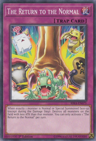 The Return to the Normal [RIRA-EN075] Common - Card Brawlers | Quebec | Canada | Yu-Gi-Oh!