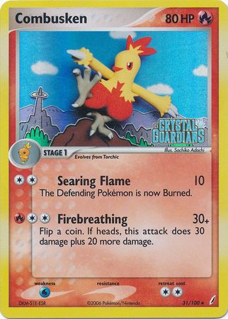 Combusken (31/100) (Stamped) [EX: Crystal Guardians] - Card Brawlers | Quebec | Canada | Yu-Gi-Oh!