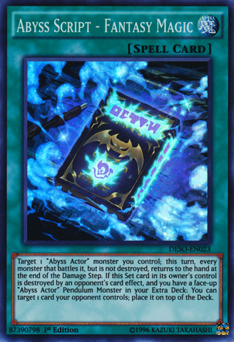 Abyss Script - Fantasy Magic [DESO-EN023] Super Rare - Card Brawlers | Quebec | Canada | Yu-Gi-Oh!