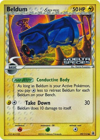 Beldum (59/113) (Delta Species) (Stamped) [EX: Delta Species] - Card Brawlers | Quebec | Canada | Yu-Gi-Oh!