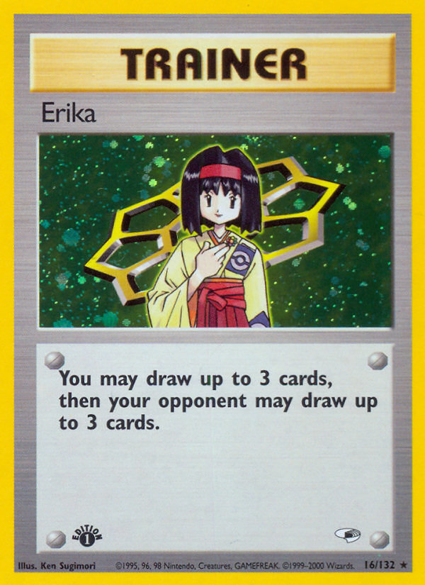 Erika (16/132) [Gym Heroes 1st Edition] - Card Brawlers | Quebec | Canada | Yu-Gi-Oh!