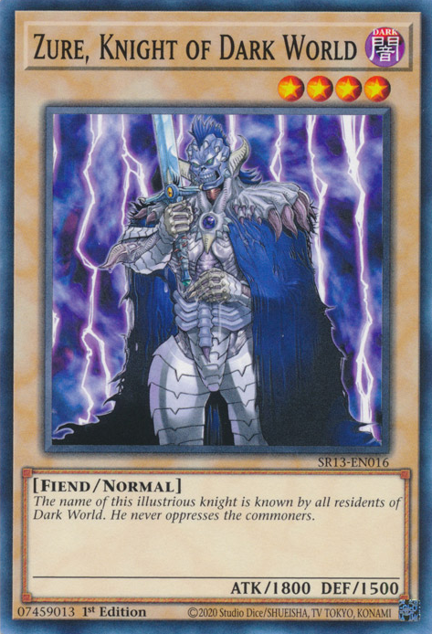 Zure, Knight of Dark World [SR13-EN016] Common - Card Brawlers | Quebec | Canada | Yu-Gi-Oh!