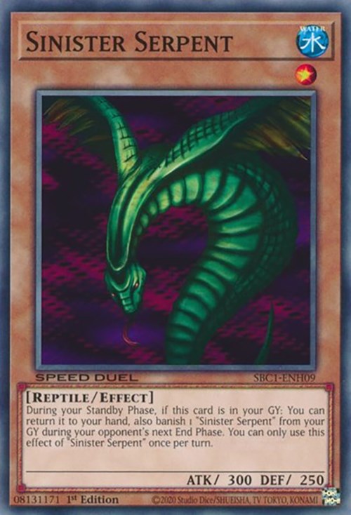 Sinister Serpent [SBC1-ENH09] Common - Card Brawlers | Quebec | Canada | Yu-Gi-Oh!