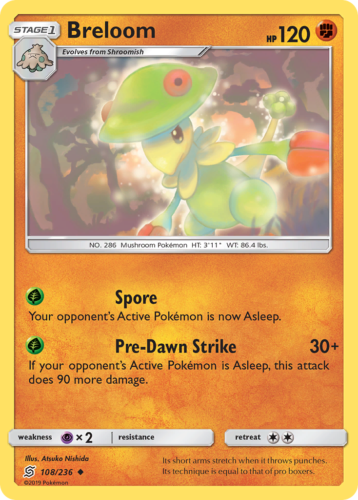 Breloom (108/236) [Sun & Moon: Unified Minds] - Card Brawlers | Quebec | Canada | Yu-Gi-Oh!