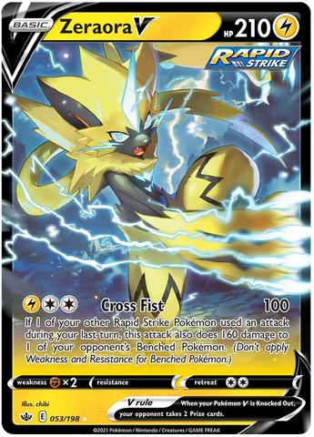 Zeraora V (053/198) [Sword & Shield: Chilling Reign] - Card Brawlers | Quebec | Canada | Yu-Gi-Oh!