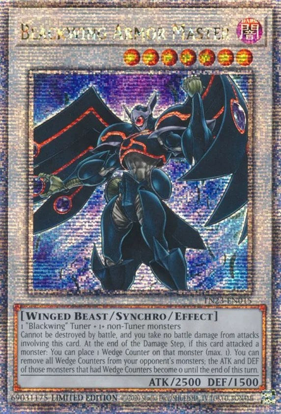 Blackwing Armor Master [TN23-EN015] Quarter Century Secret Rare - Card Brawlers | Quebec | Canada | Yu-Gi-Oh!