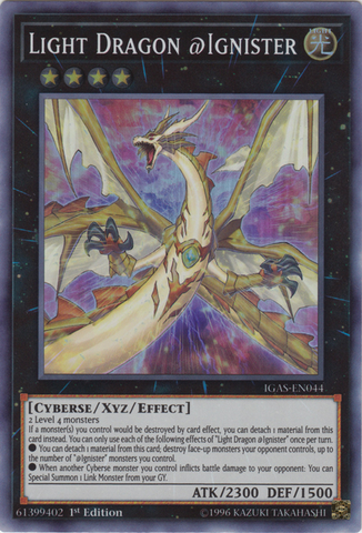 Light Dragon @Ignister [IGAS-EN044] Super Rare - Card Brawlers | Quebec | Canada | Yu-Gi-Oh!