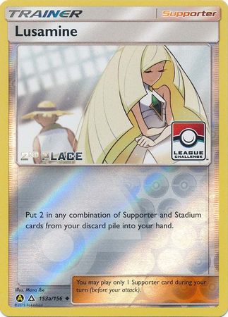 Lusamine (153a/156) (League Challenge Alt Art 2nd Place) [Sun & Moon: Ultra Prism] - Card Brawlers | Quebec | Canada | Yu-Gi-Oh!