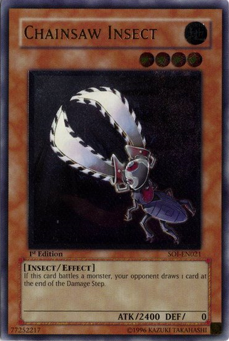 Chainsaw Insect (UTR) [SOI-EN021] Ultimate Rare - Card Brawlers | Quebec | Canada | Yu-Gi-Oh!