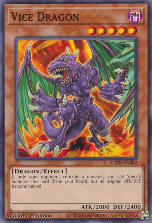 Vice Dragon [SDCK-EN009] Common - Card Brawlers | Quebec | Canada | Yu-Gi-Oh!