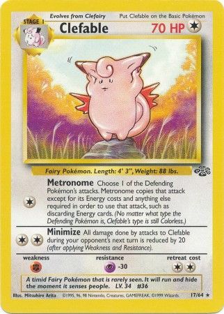 Clefable (17/64) [Jungle Unlimited] - Card Brawlers | Quebec | Canada | Yu-Gi-Oh!