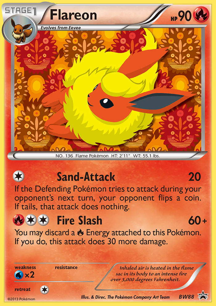 Flareon (BW88) [Black & White: Black Star Promos] - Card Brawlers | Quebec | Canada | Yu-Gi-Oh!
