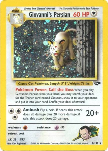 Giovanni's Persian (8/132) [Gym Challenge Unlimited] - Card Brawlers | Quebec | Canada | Yu-Gi-Oh!