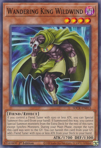 Wandering King Wildwind [SDCK-EN013] Common - Card Brawlers | Quebec | Canada | Yu-Gi-Oh!