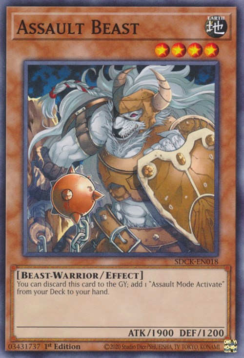 Assault Beast [SDCK-EN018] Common - Card Brawlers | Quebec | Canada | Yu-Gi-Oh!