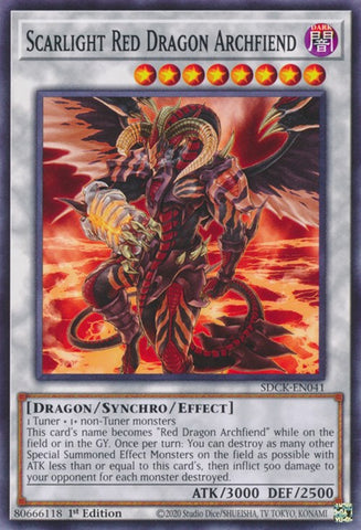 Scarlight Red Dragon Archfiend [SDCK-EN041] Common - Card Brawlers | Quebec | Canada | Yu-Gi-Oh!