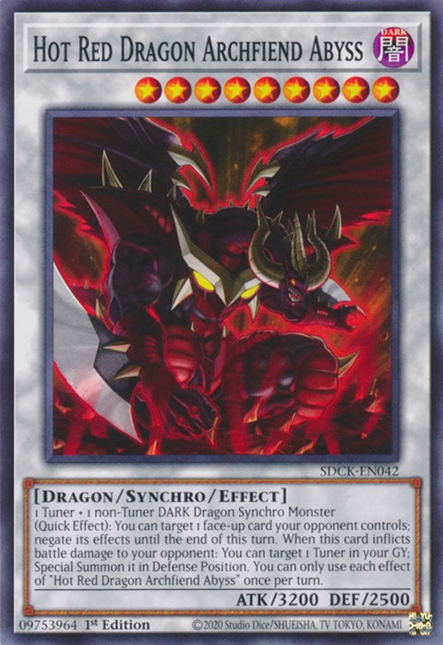 Hot Red Dragon Archfiend Abyss [SDCK-EN042] Common - Card Brawlers | Quebec | Canada | Yu-Gi-Oh!