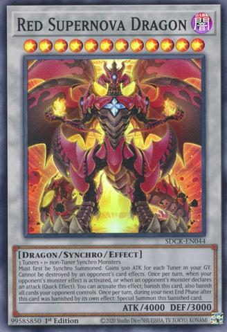 Red Supernova Dragon [SDCK-EN044] Super Rare - Card Brawlers | Quebec | Canada | Yu-Gi-Oh!