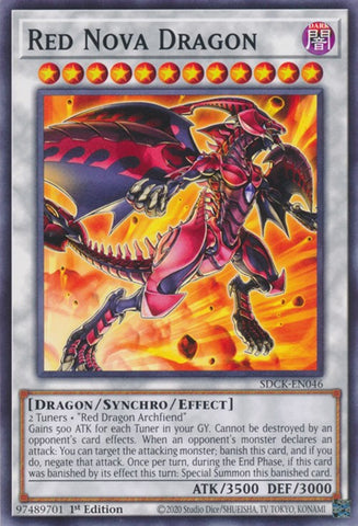 Red Nova Dragon [SDCK-EN046] Common - Card Brawlers | Quebec | Canada | Yu-Gi-Oh!