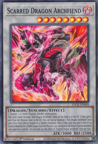 Scarred Dragon Archfiend [SDCK-EN049] Super Rare - Card Brawlers | Quebec | Canada | Yu-Gi-Oh!