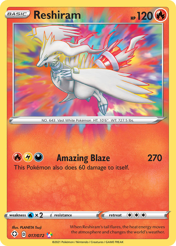 Reshiram (017/072) [Sword & Shield: Shining Fates] - Card Brawlers | Quebec | Canada | Yu-Gi-Oh!