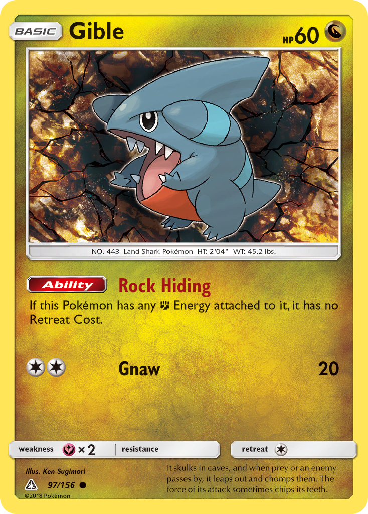 Gible (97/156) [Sun & Moon: Ultra Prism] - Card Brawlers | Quebec | Canada | Yu-Gi-Oh!