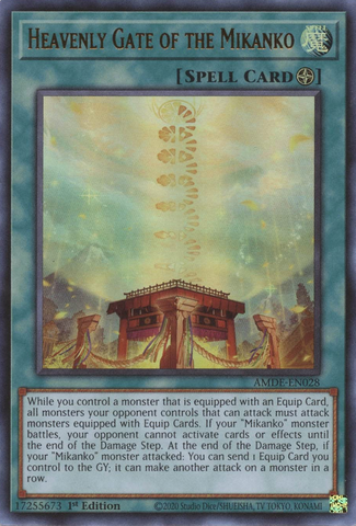 Heavenly Gate of the Mikanko [AMDE-EN028] Ultra Rare - Card Brawlers | Quebec | Canada | Yu-Gi-Oh!