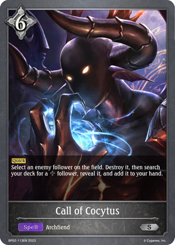 Call of Cocytus (BP02-113EN) [Reign of Bahamut] - Card Brawlers | Quebec | Canada | Yu-Gi-Oh!