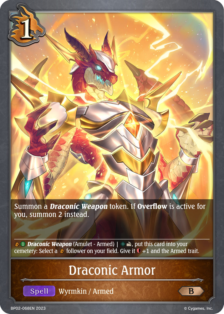 Draconic Armor (BP02-068EN) [Reign of Bahamut] - Card Brawlers | Quebec | Canada | Yu-Gi-Oh!