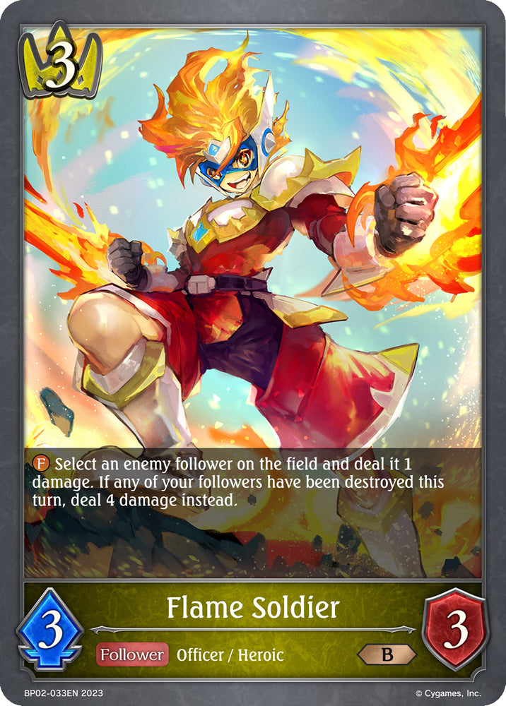 Flame Soldier (BP02-033EN) [Reign of Bahamut] - Card Brawlers | Quebec | Canada | Yu-Gi-Oh!