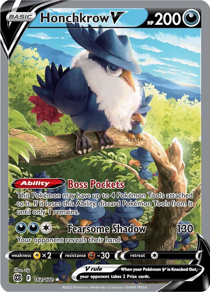 Honchkrow V (162/172) [Sword & Shield: Brilliant Stars] - Card Brawlers | Quebec | Canada | Yu-Gi-Oh!
