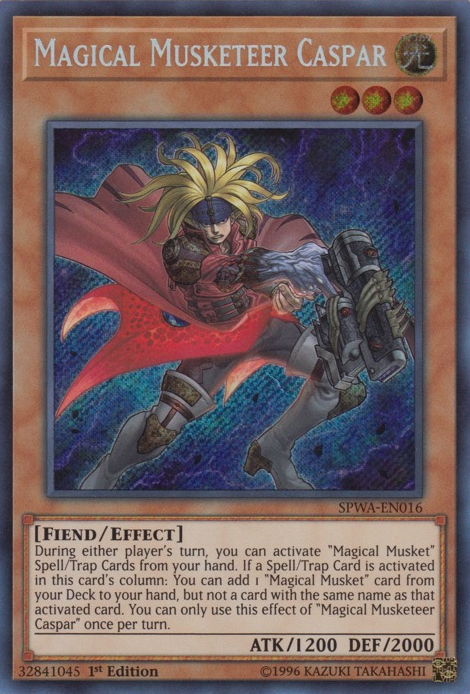 Magical Musketeer Caspar [SPWA-EN016] Secret Rare - Yu-Gi-Oh! - Card Brawlers | Quebec | Canada |