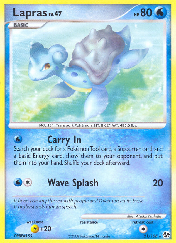 Lapras (21/106) [Diamond & Pearl: Great Encounters] - Card Brawlers | Quebec | Canada | Yu-Gi-Oh!