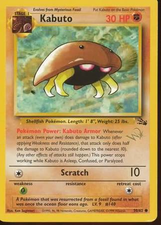 Kabuto (50/62) (W Stamped Promo) [Fossil Unlimited] - Card Brawlers | Quebec | Canada | Yu-Gi-Oh!
