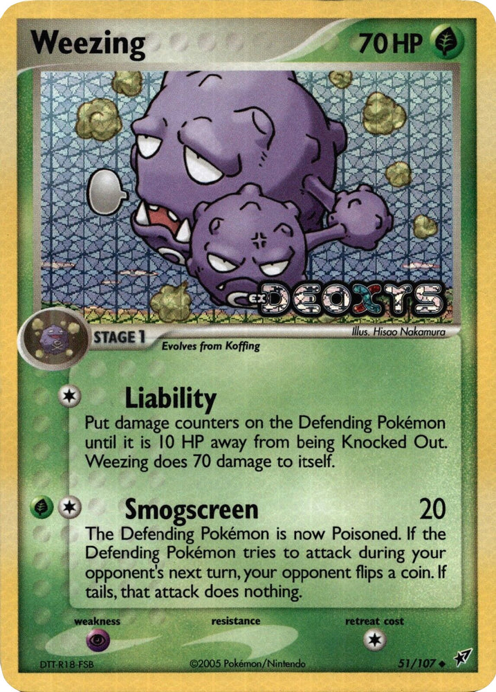 Weezing (51/107) (Stamped) [EX: Deoxys] - Card Brawlers | Quebec | Canada | Yu-Gi-Oh!