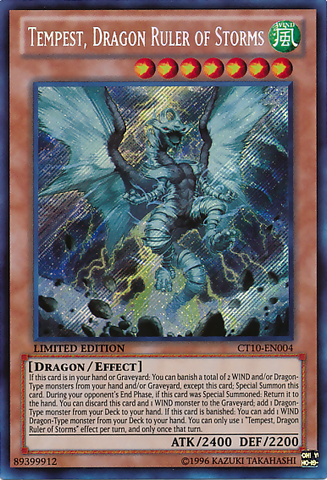 Tempest, Dragon Ruler of Storms [CT10-EN004] Secret Rare - Yu-Gi-Oh! - Card Brawlers | Quebec | Canada |