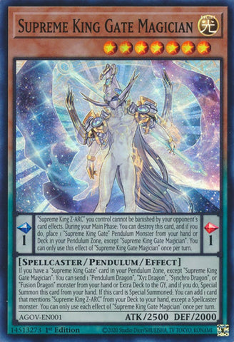 Supreme King Gate Magician [AGOV-EN001] Super Rare - Card Brawlers | Quebec | Canada | Yu-Gi-Oh!