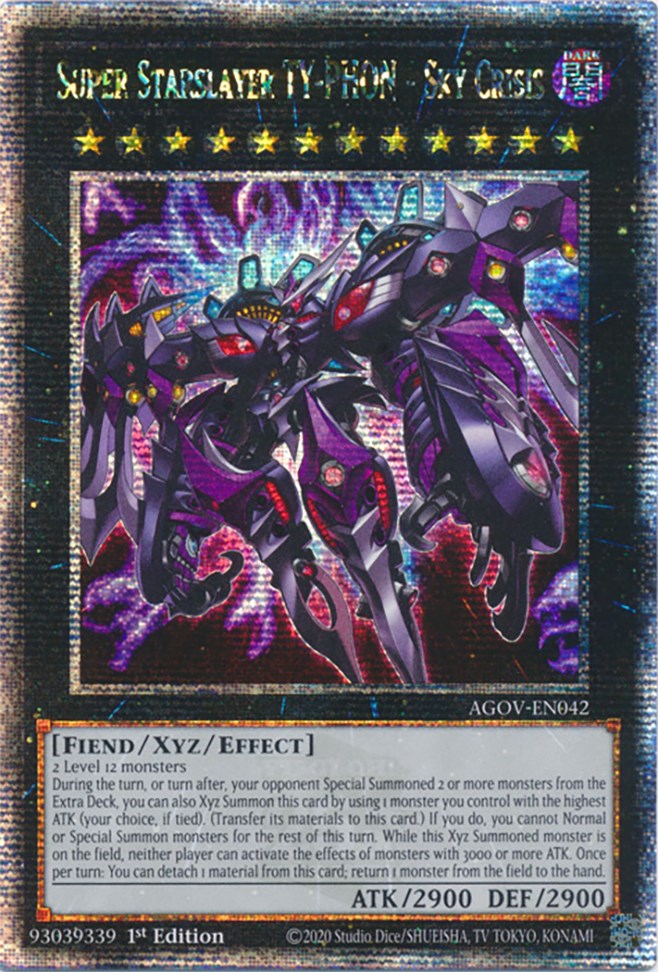 Super Starslayer TY-PHON - Sky Crisis (Quarter Century Secret Rare) [AGOV-EN042] Quarter Century Secret Rare - Card Brawlers | Quebec | Canada | Yu-Gi-Oh!