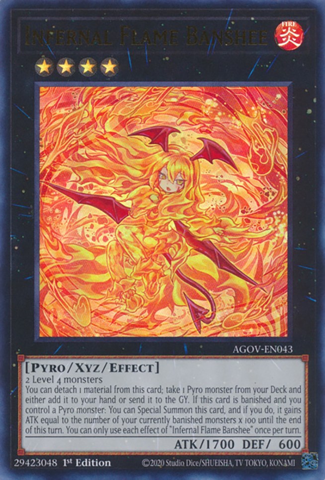 Infernal Flame Banshee [AGOV-EN043] Ultra Rare - Card Brawlers | Quebec | Canada | Yu-Gi-Oh!